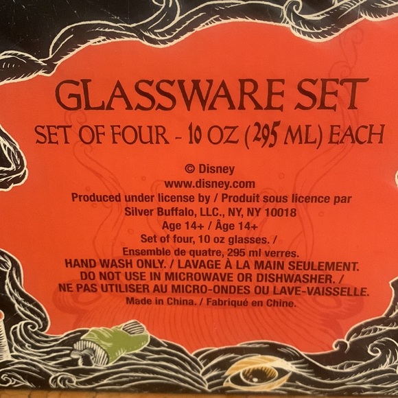 Disney Hocus Pocus Sanderson Sisters Set of 4 Glasses NEW - Picture 6 of 6